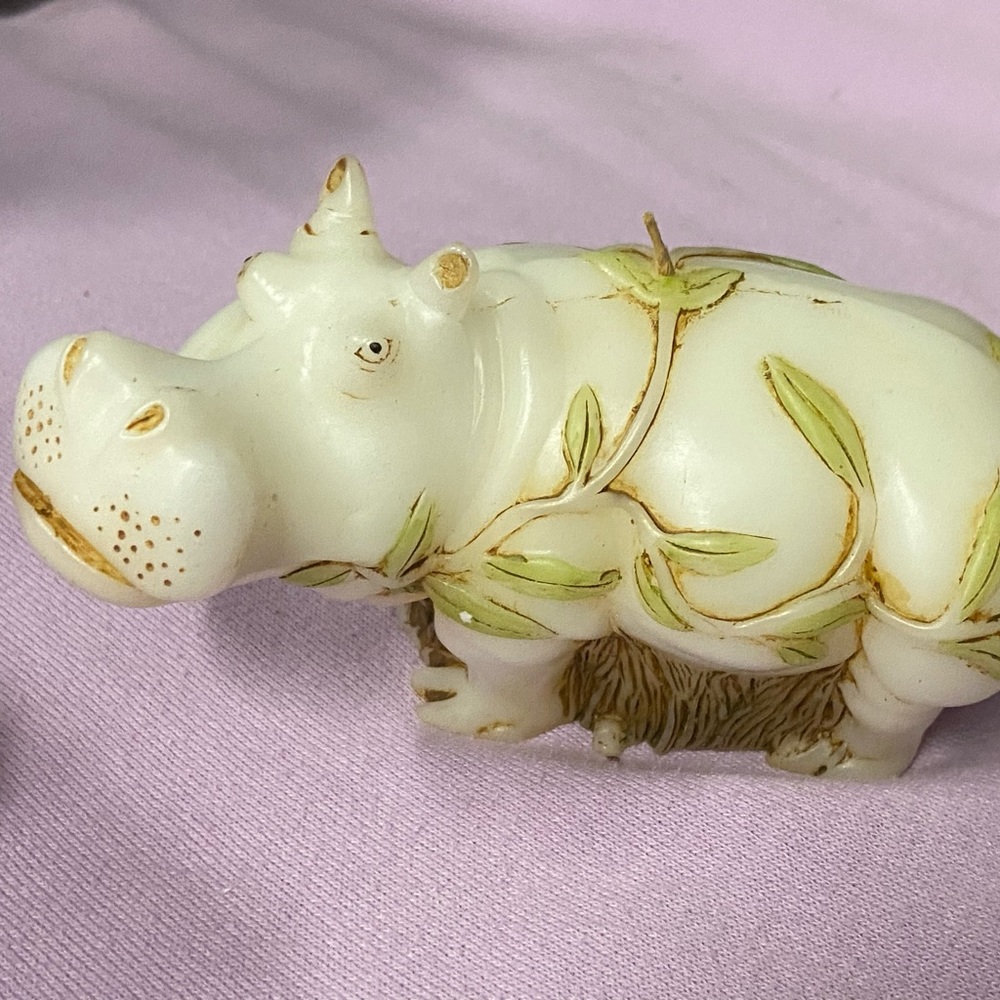 Harmony Kingdom Candle -Hippo, New In Box